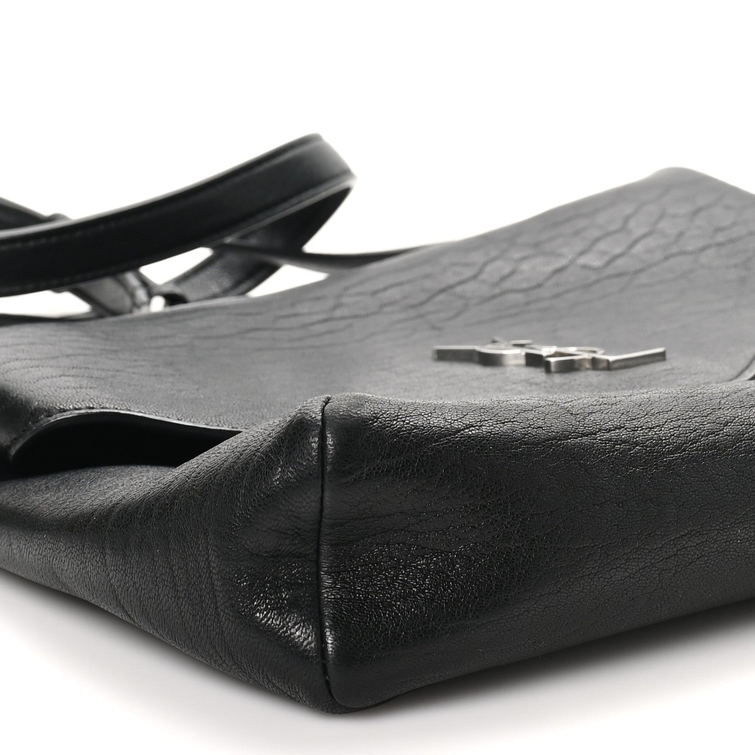 Saint Laurent Lambskin Cassandre Envelope Messenger Black 8 of 10