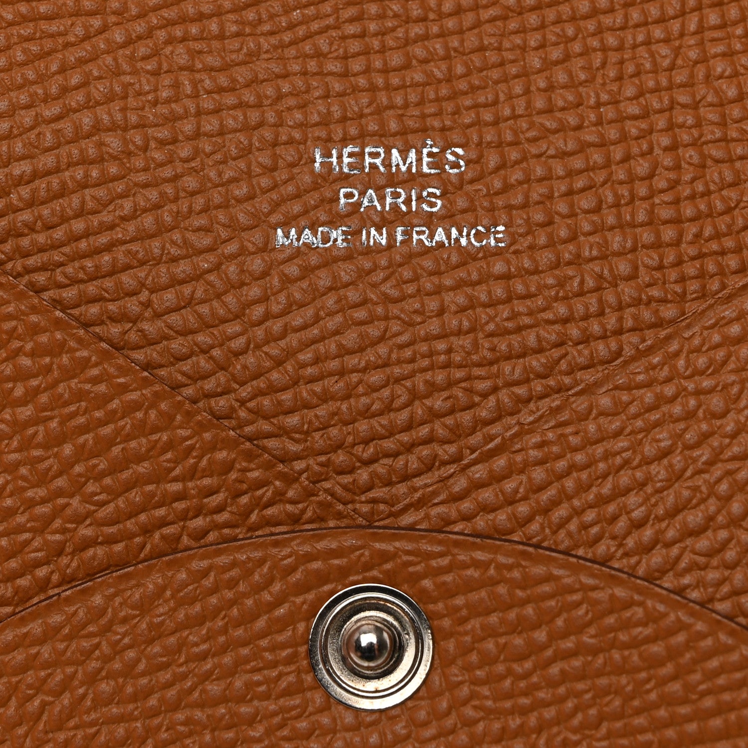 Hermes Epsom Calvi Card Case Gold 6 of 8
