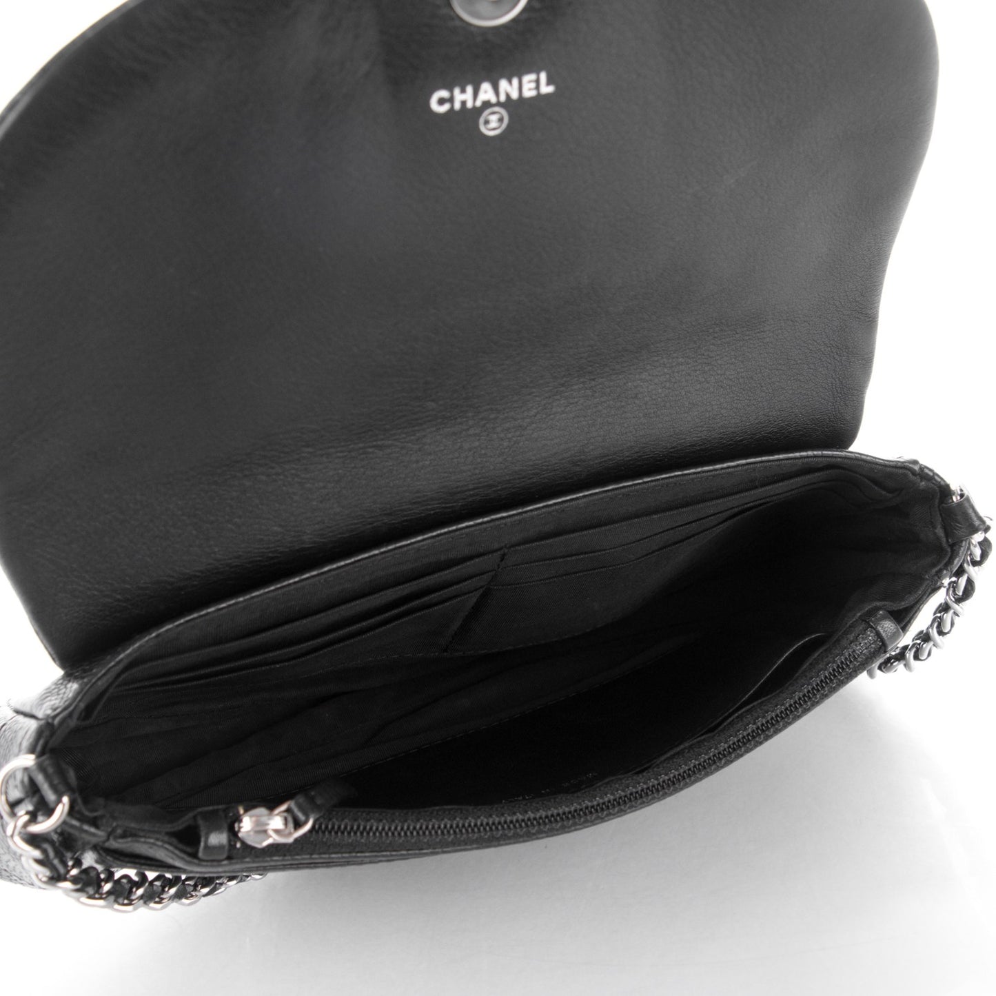 Caviar Half Moon Wallet On Chain WOC Black