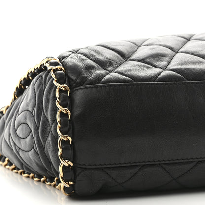 Chanel Calfskin Quilted Medium Chain Me Hobo Black 9 of 10