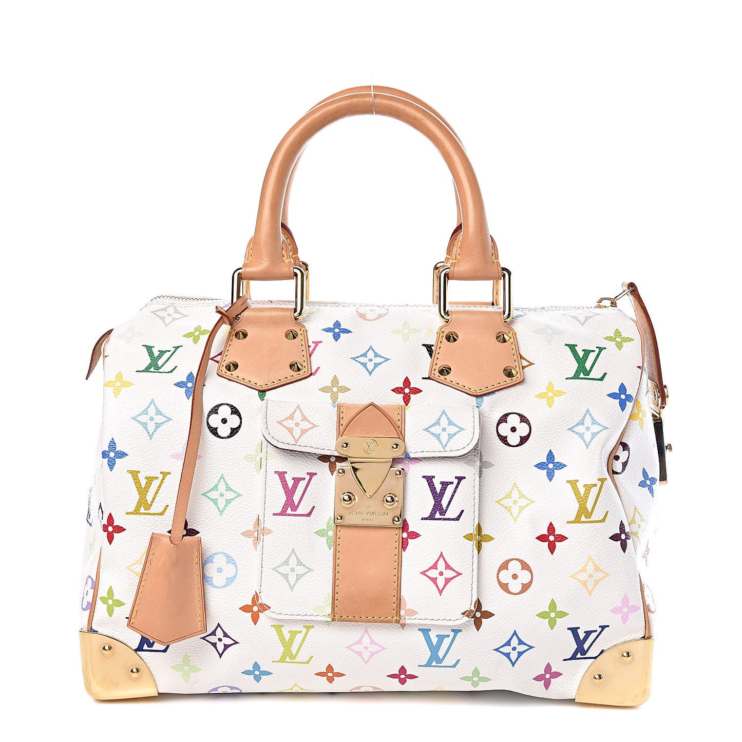 Monogram Multicolor Speedy 30 White