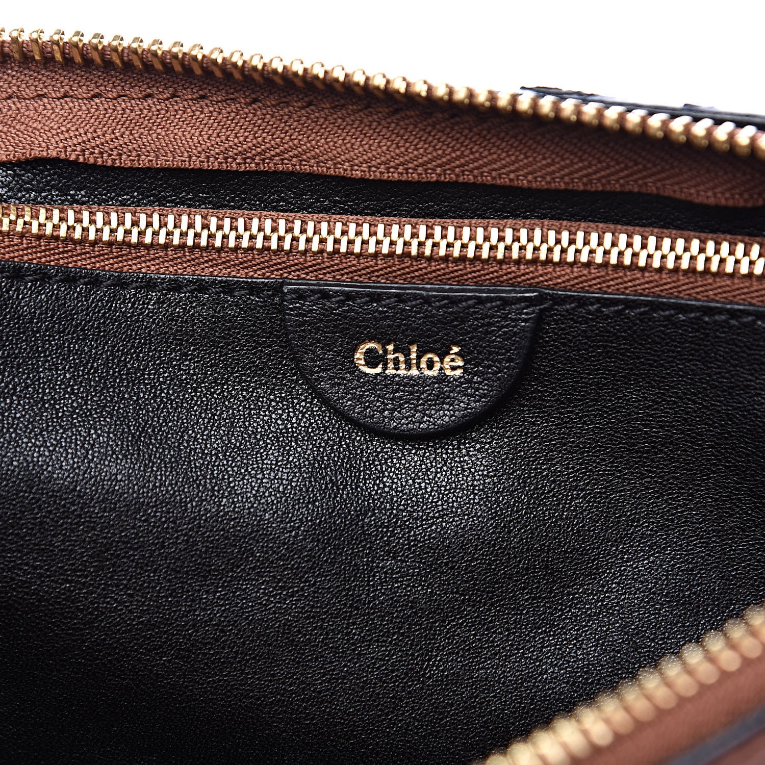 Chloe Calfskin Perforated Medium Marcie Satchel Mahogany 6 of 15