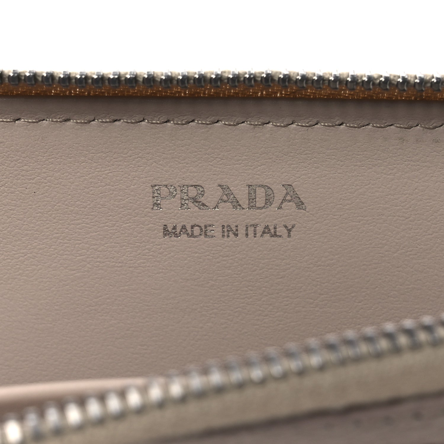 Prada Daino Colour Metal Zip Around Keychain Ninfea 6 of 9