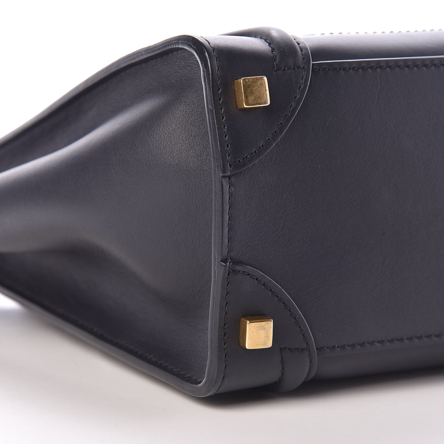 Smooth Calfskin Micro Luggage Navy Blue