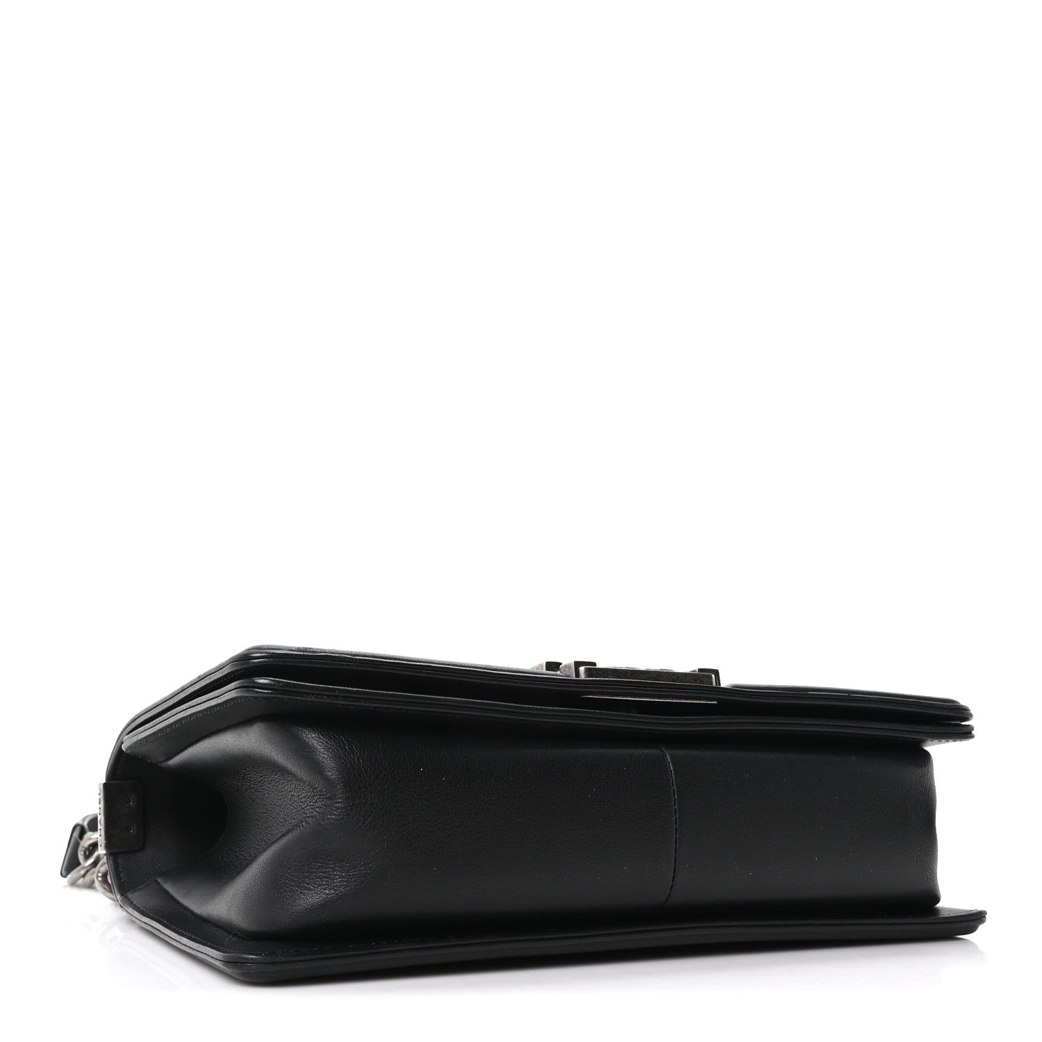 Chanel Calfskin Chevron Quilted Medium Boy Flap Black 4 of 10