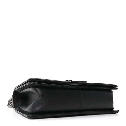 Chanel Calfskin Chevron Quilted Medium Boy Flap Black 4 of 10