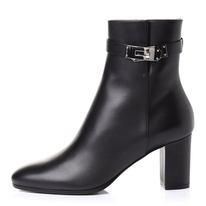 Hermes Calfskin Saint Germain Ankle Boots 37.5 Black 1 of 10