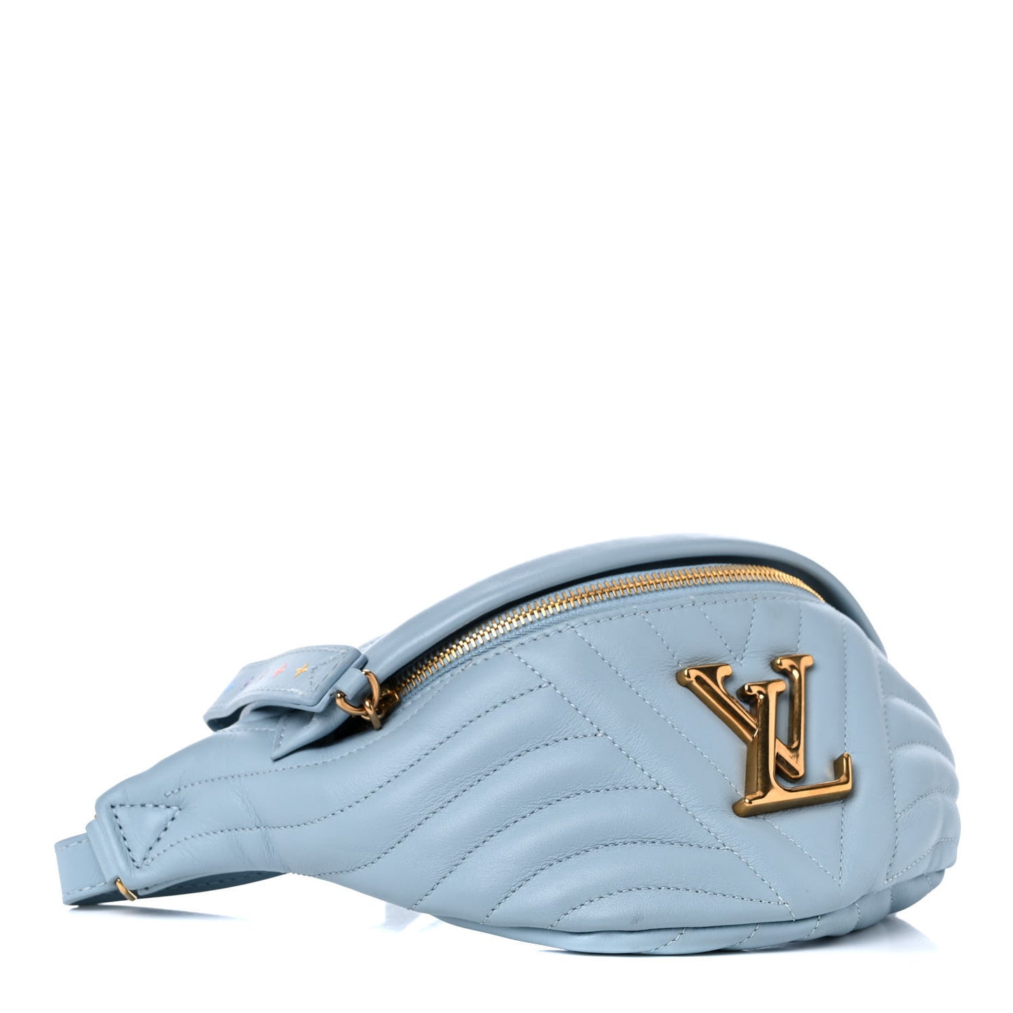 Calfskin New Wave Bumbag Porcelain Blue