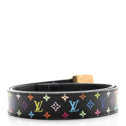 Louis Vuitton Monogram Multicolor LV Cut Reversible Belt 75 Black 3 of 7