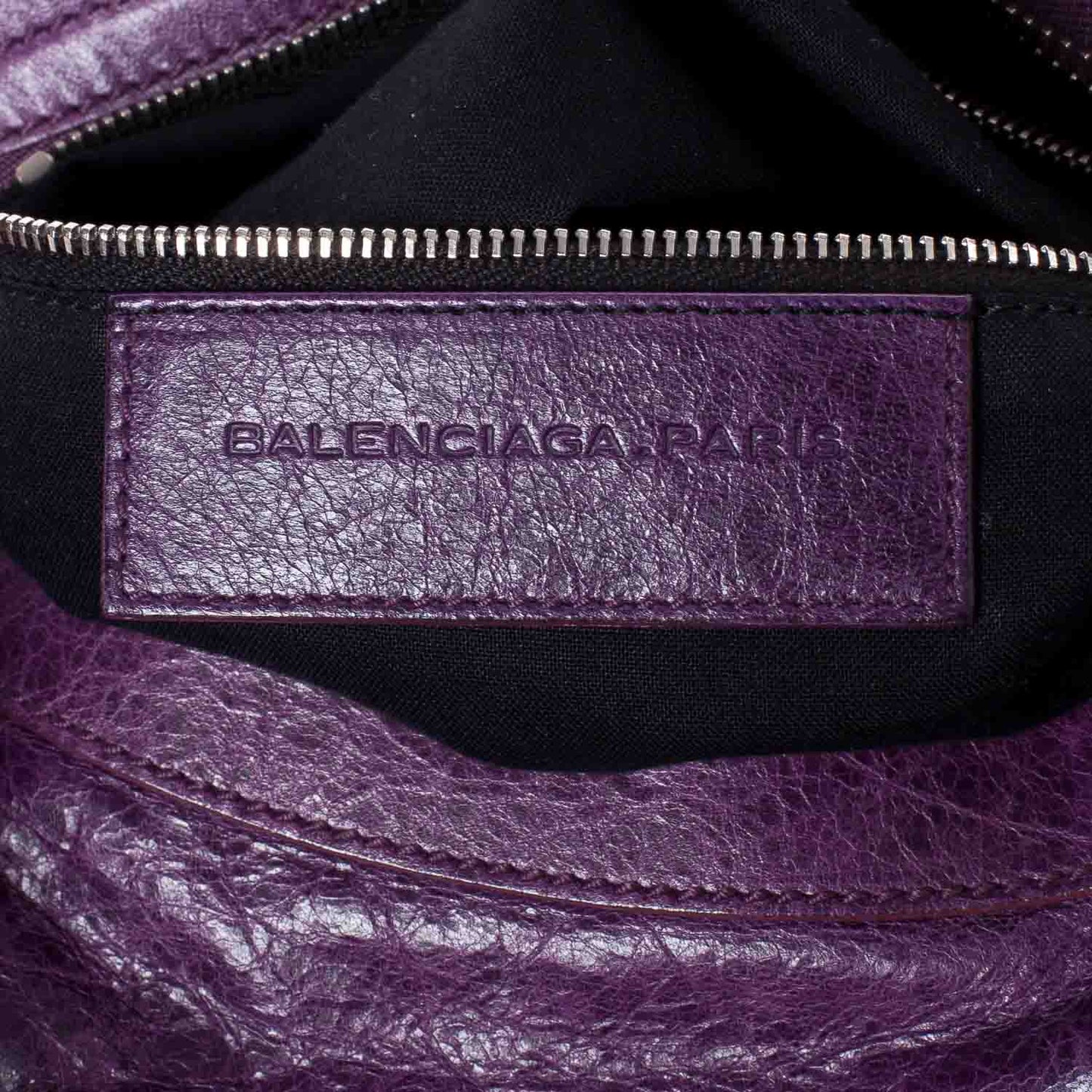 Agneau Giant 21 Silver Hardware City Raisin Purple