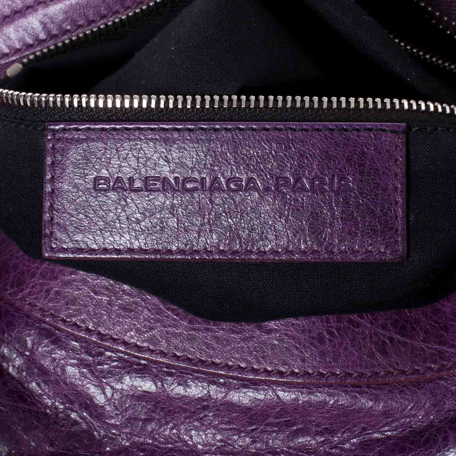 Balenciaga Agneau Giant 21 Silver Hardware City Raisin Purple 7 of 10
