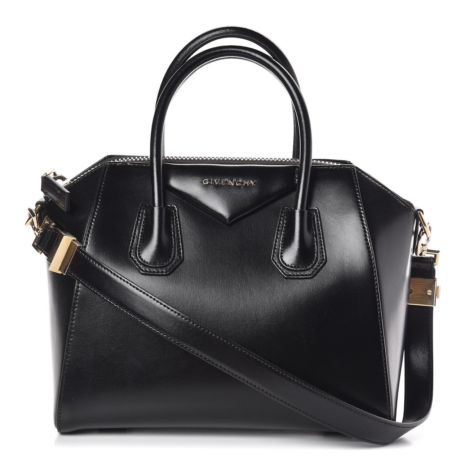 Givenchy Shiny Lord Calfskin Small Antigona Black 1 of 9