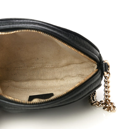 Gucci Pebbled Calfskin Mini Soho Chain Bag Black 4 of 12