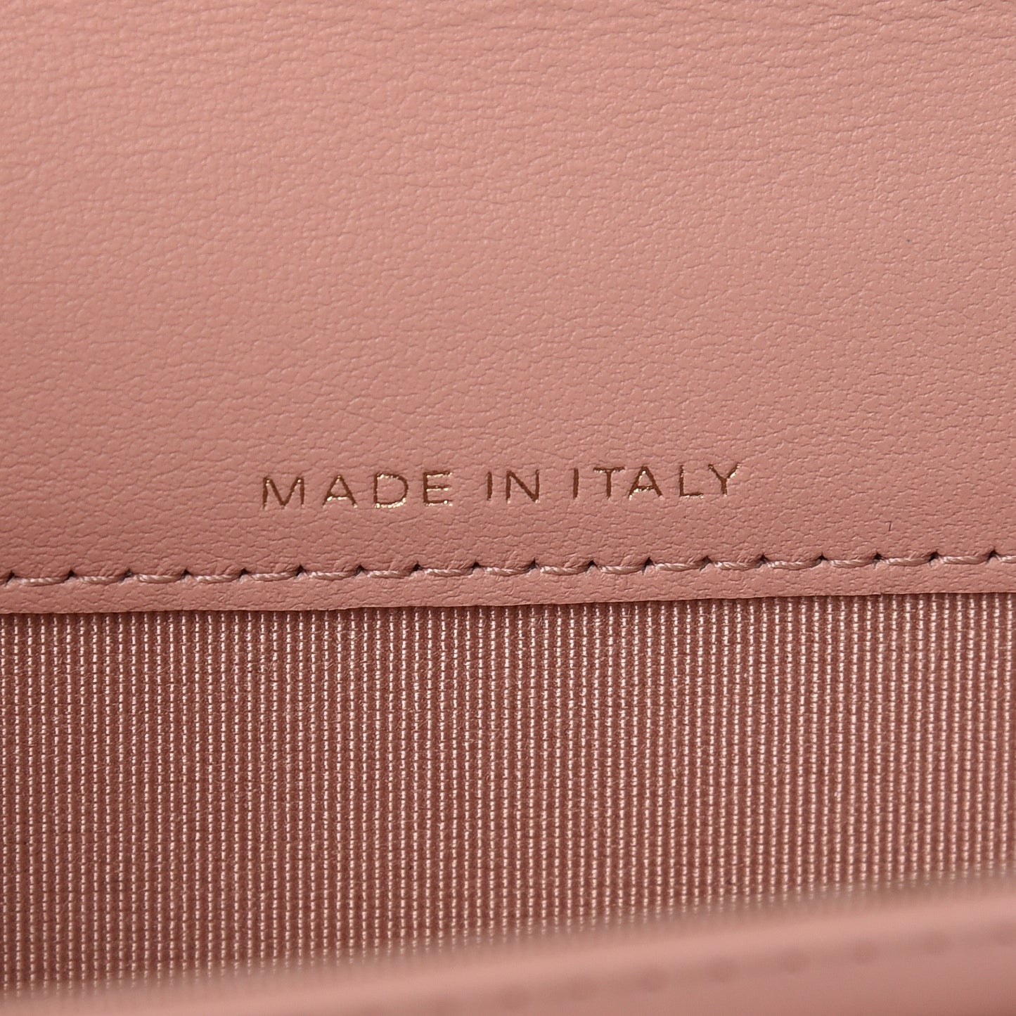 Aged Calfskin Quilted Reissue Flap Card Holder Pink