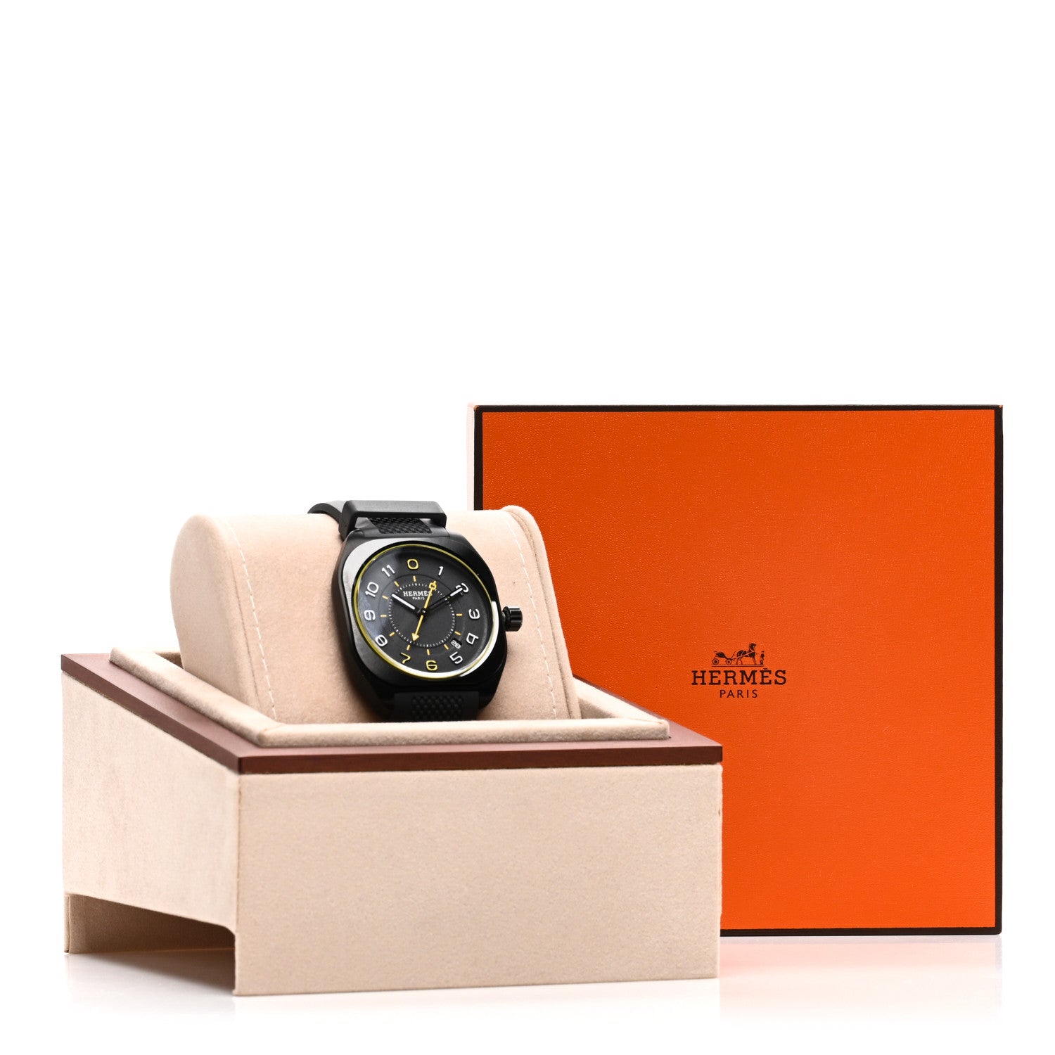 Hermes Graphene Nickel Rubber 39mm H08 Automatic Watch Noir 5 of 5