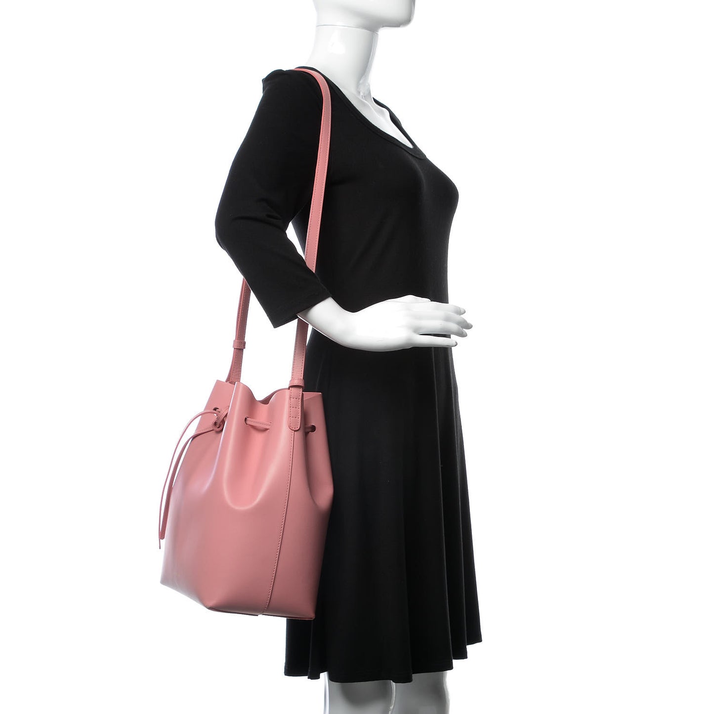 Calfskin Bucket Bag Peony