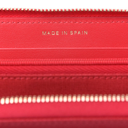 Chanel Caviar Quilted Small Gusset Zip Around Wallet Red 7 of 13