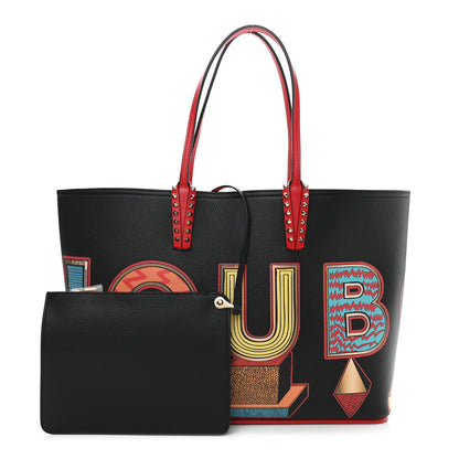 Christian Louboutin Grained Calfskin Alphabet Cabata Tote Loubi Multicolor 1 of 12