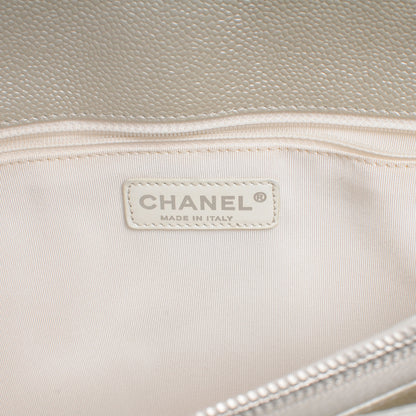 Chanel Caviar Quilted Grand Shopping Tote GST Pearl 6 of 7