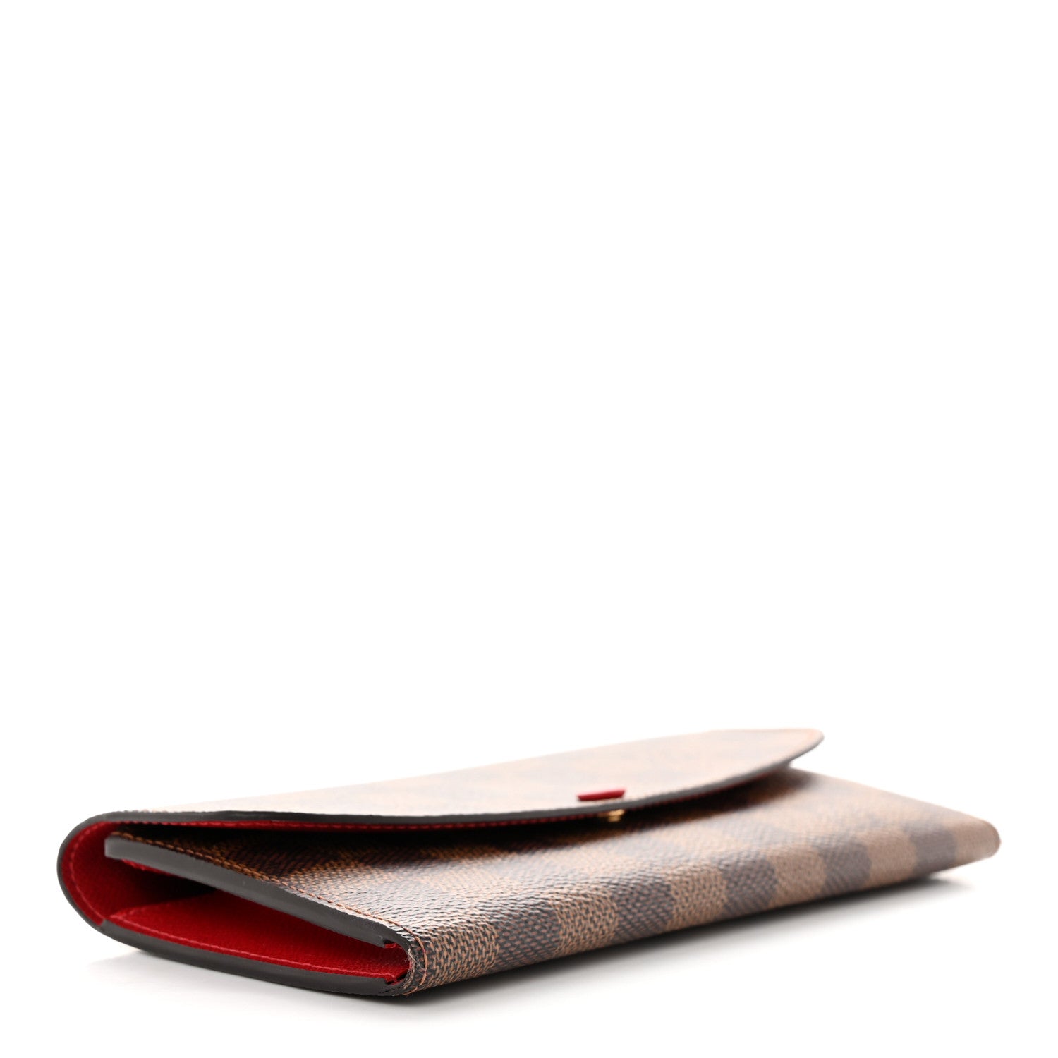 Louis Vuitton Damier Ebene Emilie Wallet Red 4 of 7