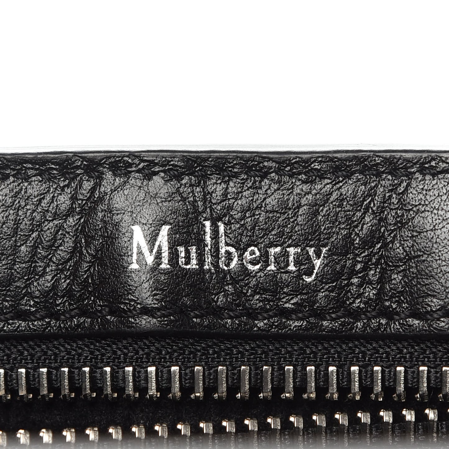 Calfskin Zip Chain Bayswater Black