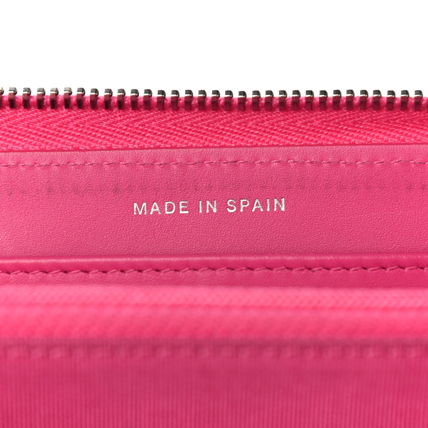 Caviar Quilted Large Gusset Zip Around Wallet Pink