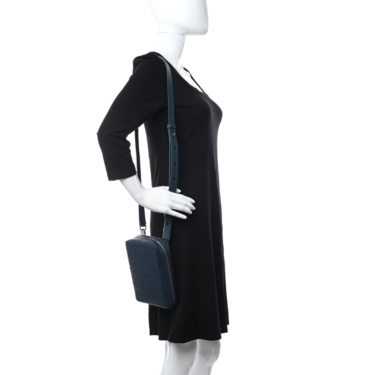 Bottega Veneta Nappa Intrecciato Crossbody Bag Celeste 2 of 9