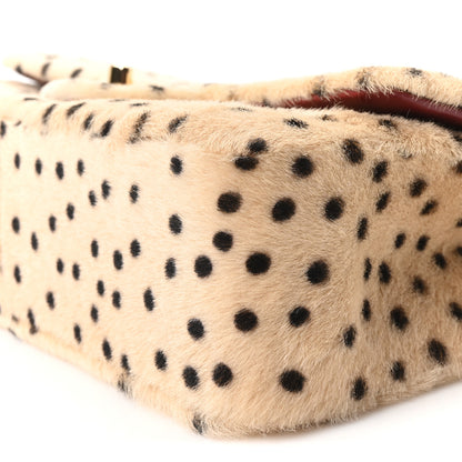 Chanel Pony Hair Cheetah Printed Creative Fabrics Flap Light Beige Black 10 of 11