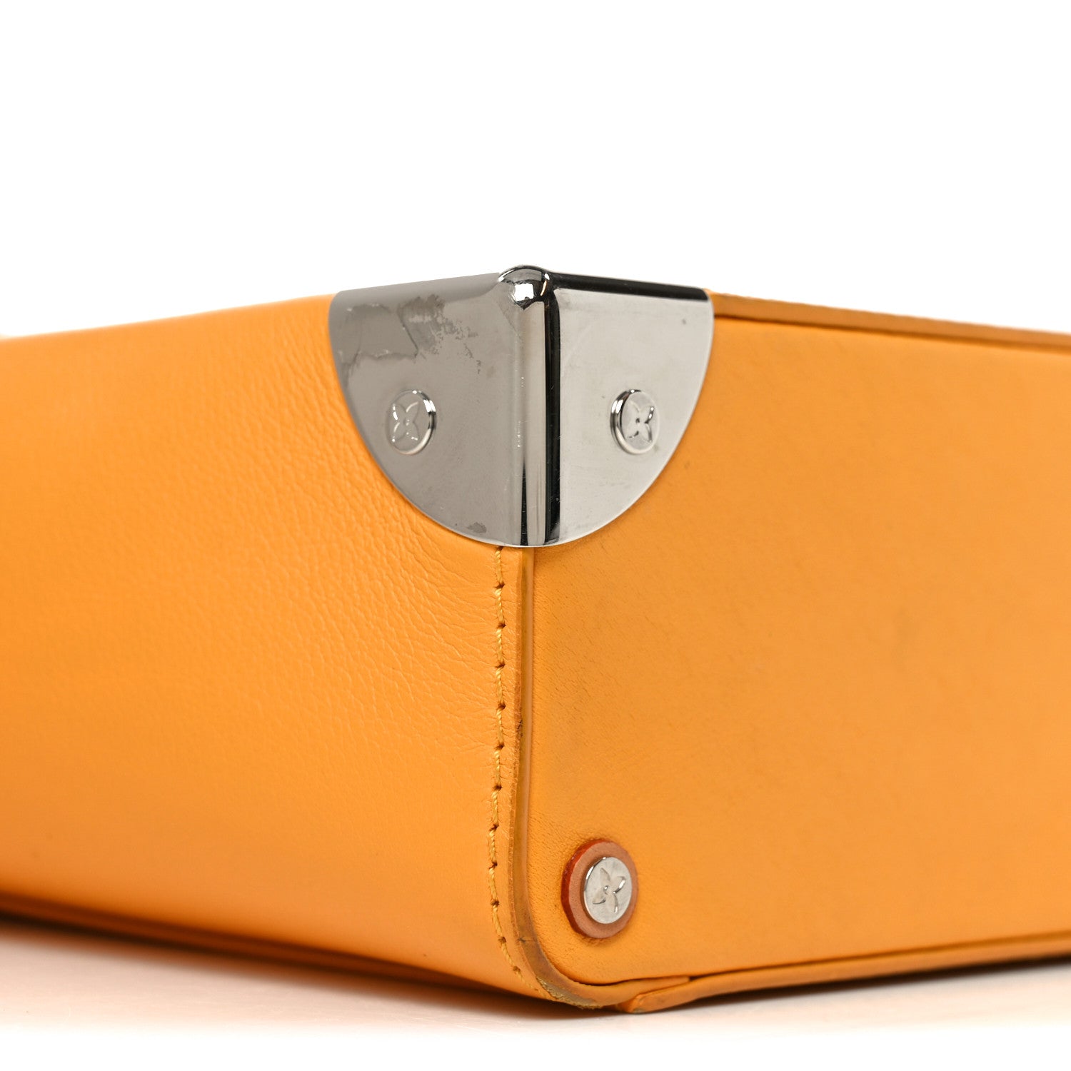 Louis Vuitton Calfskin N°7 Vertical Box Trunk Yellow 8 of 8