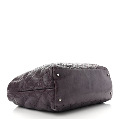 Chanel Glazed Calfskin Large On The Road Tote Purple 4 of 12