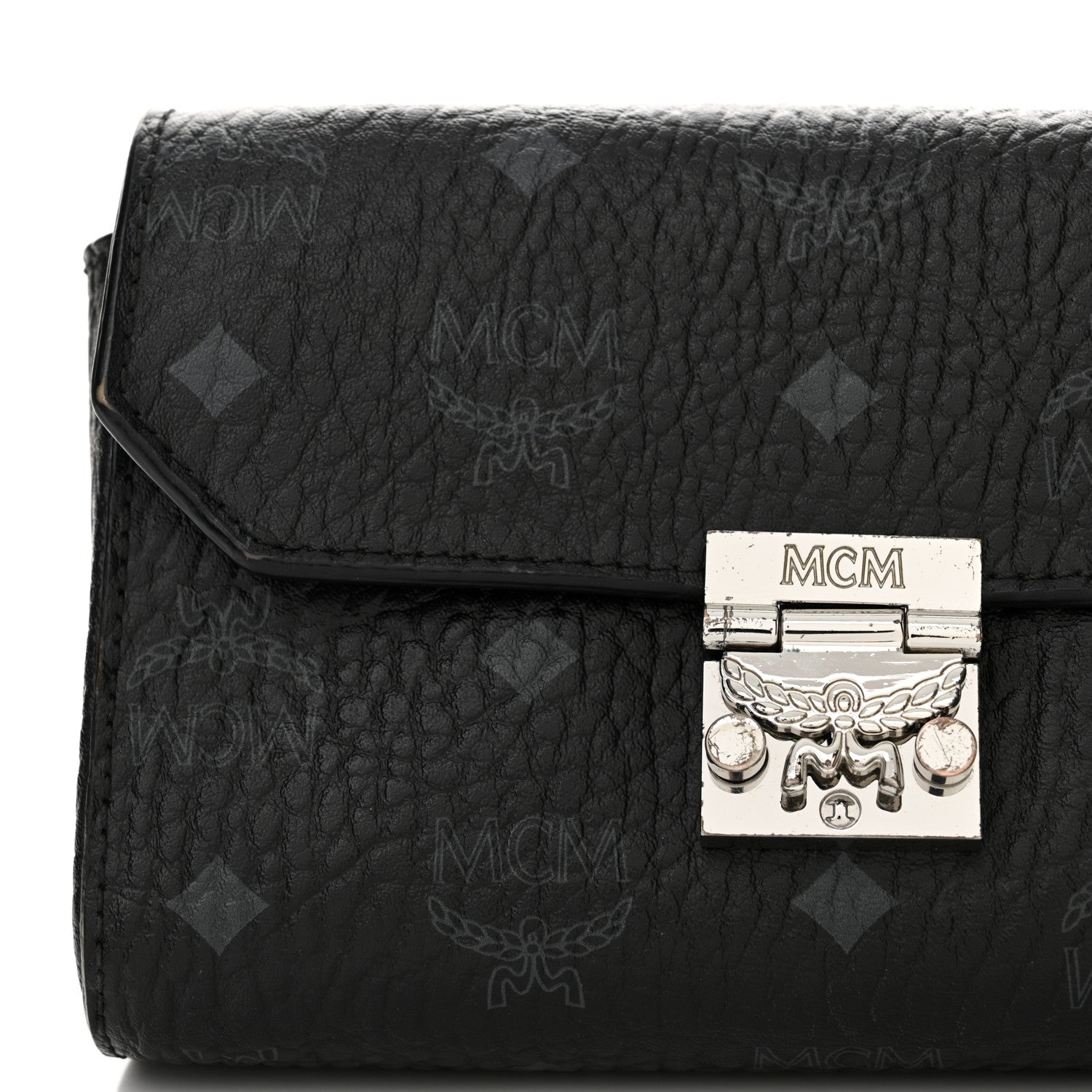 MCM Visetos Small Millie Crossbody Bag Black 13 of 14