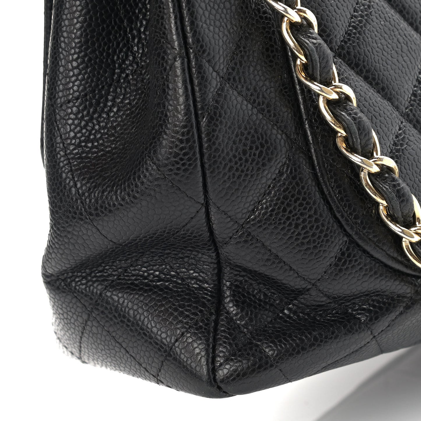 Caviar Quilted Jumbo Single Flap Black