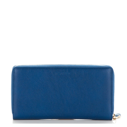 Saint Laurent Sheepskin ChYc Zip Around Wallet Blue 1 of 5