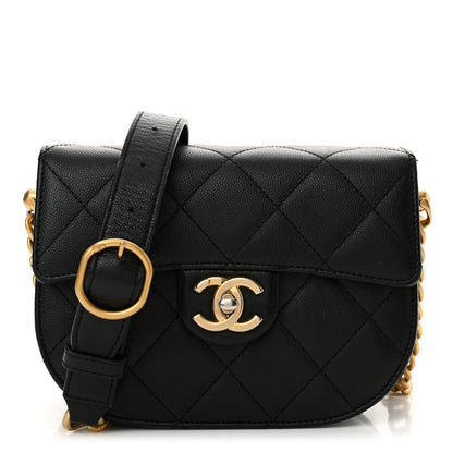 Chanel Caviar Quilted Moon Messenger Black 1 of 13
