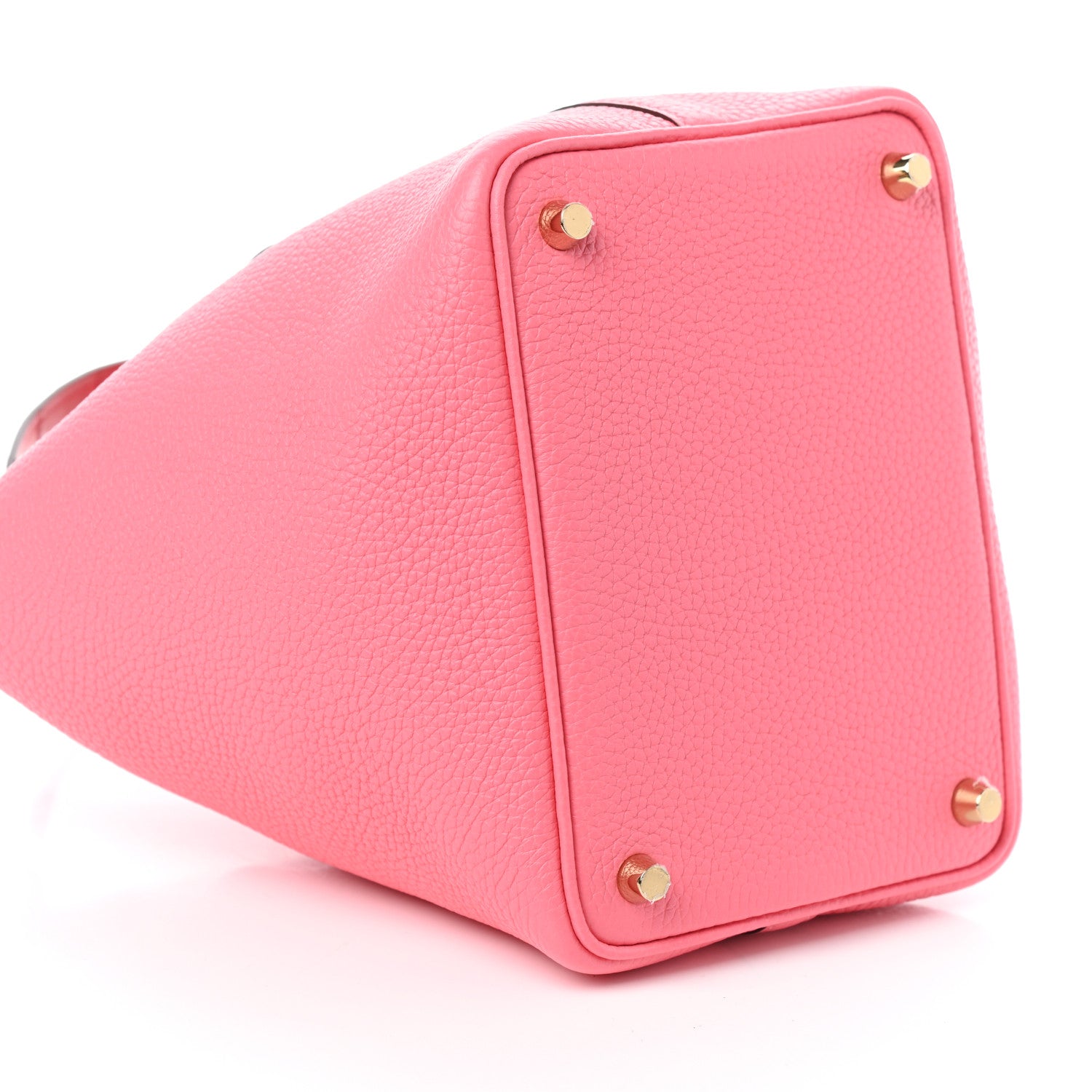 Hermes Taurillon Clemence Matte Alligator Picotin Lock Touch 18 PM Rose Azalee 9 of 10