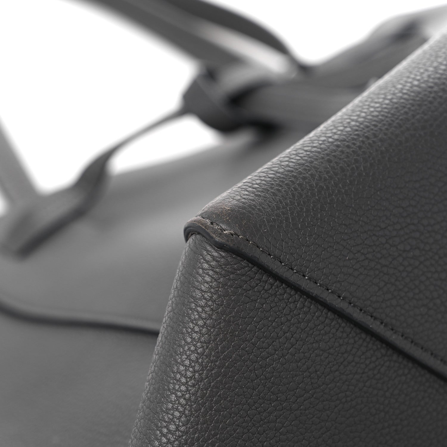 Celine Soft Grained Calfskin Small Belt Cabas Phantom Grey 8 of 13