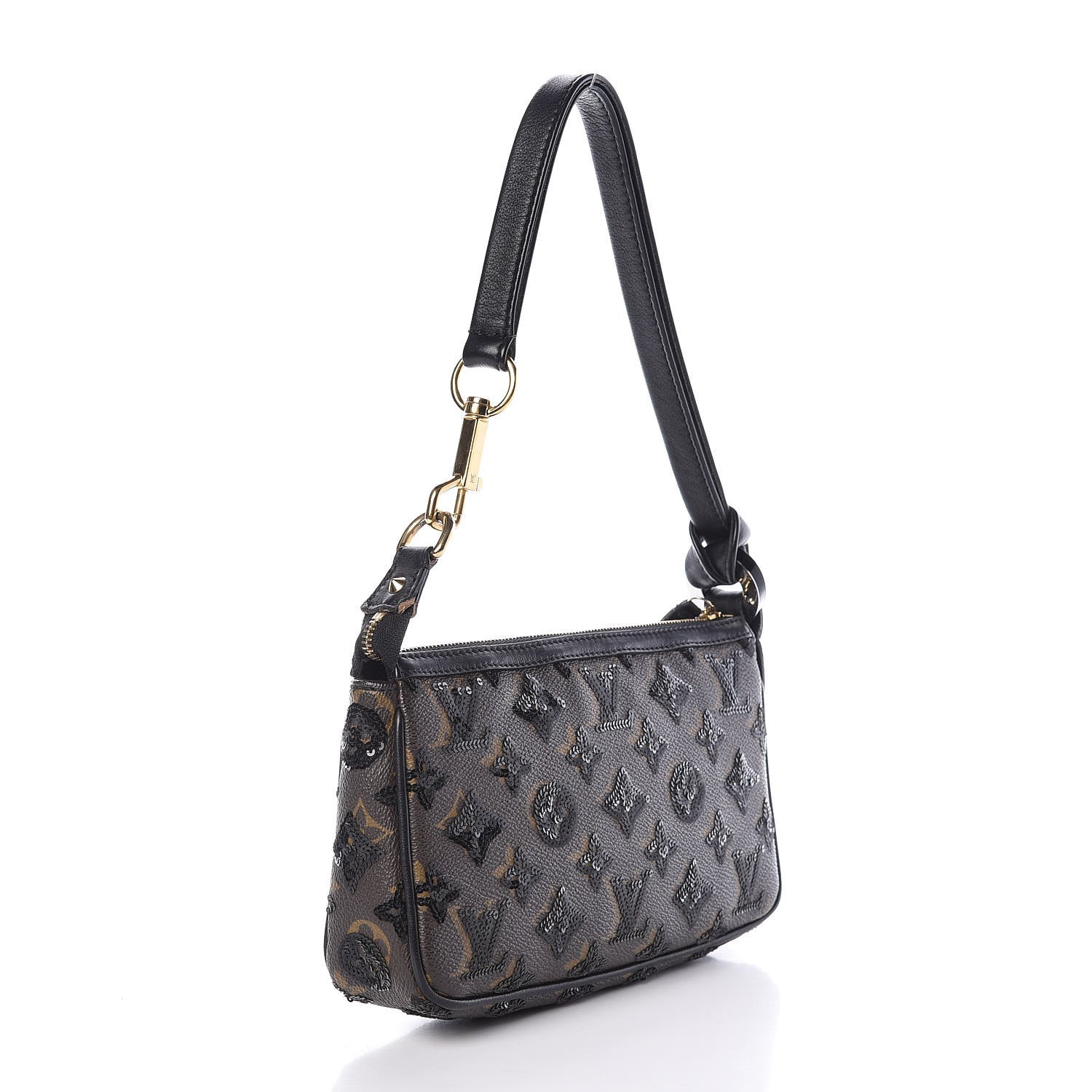 Louis Vuitton Monogram Sequins Eclipse Pochette Noir 3 of 13