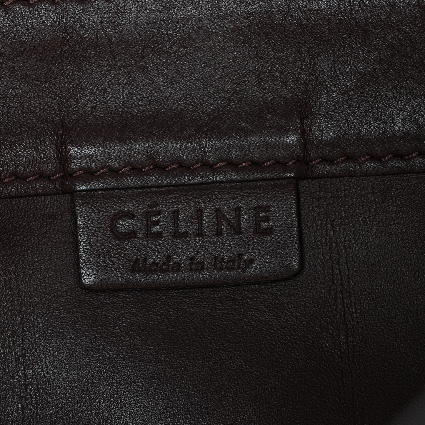 Calfskin Clasp Vertical Cabas Burgundy