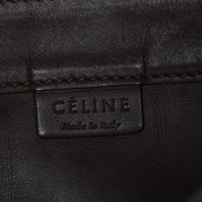 Celine Calfskin Clasp Vertical Cabas Burgundy 6 of 8