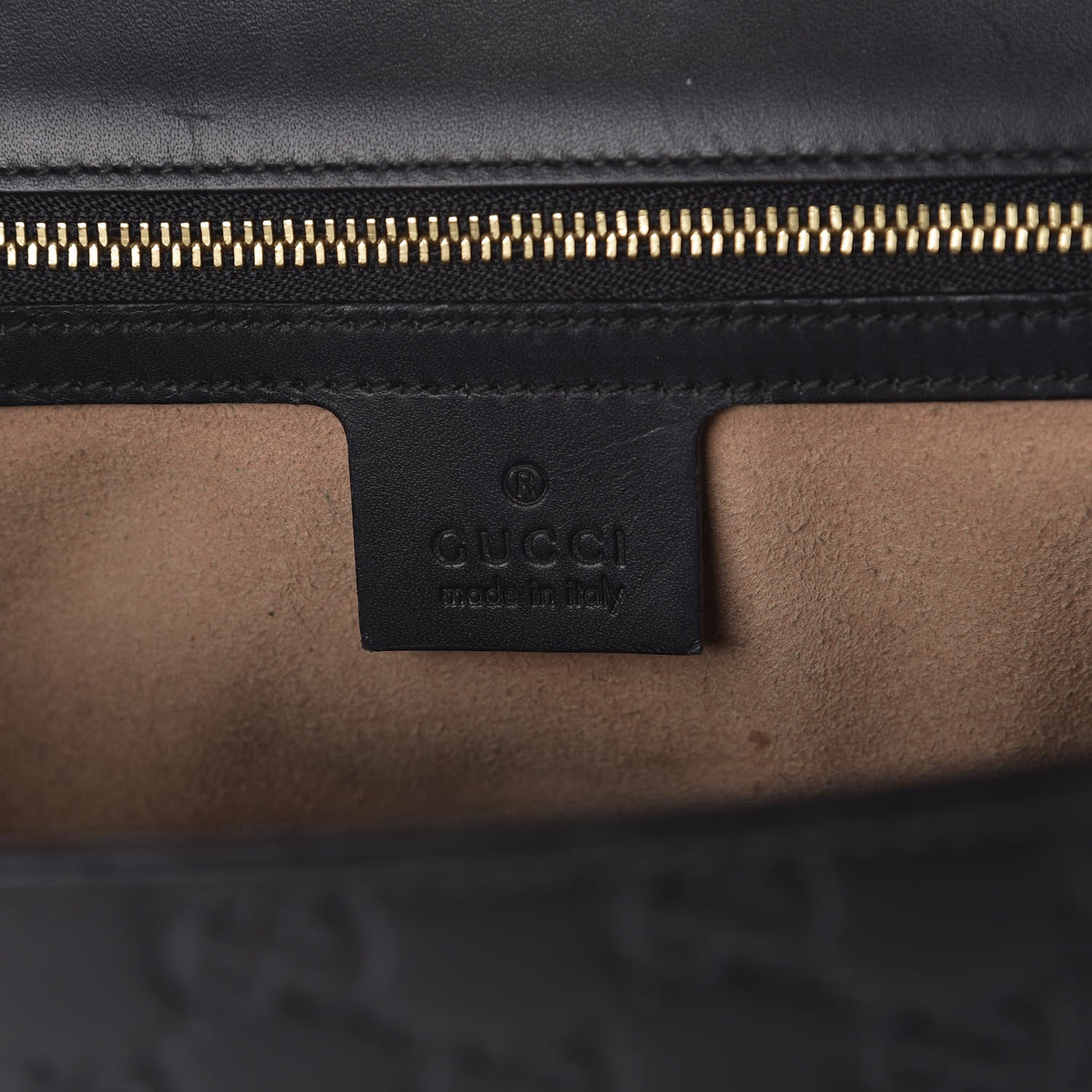 Gucci Guccissima Medium Padlock Shoulder Bag Black 7 of 10
