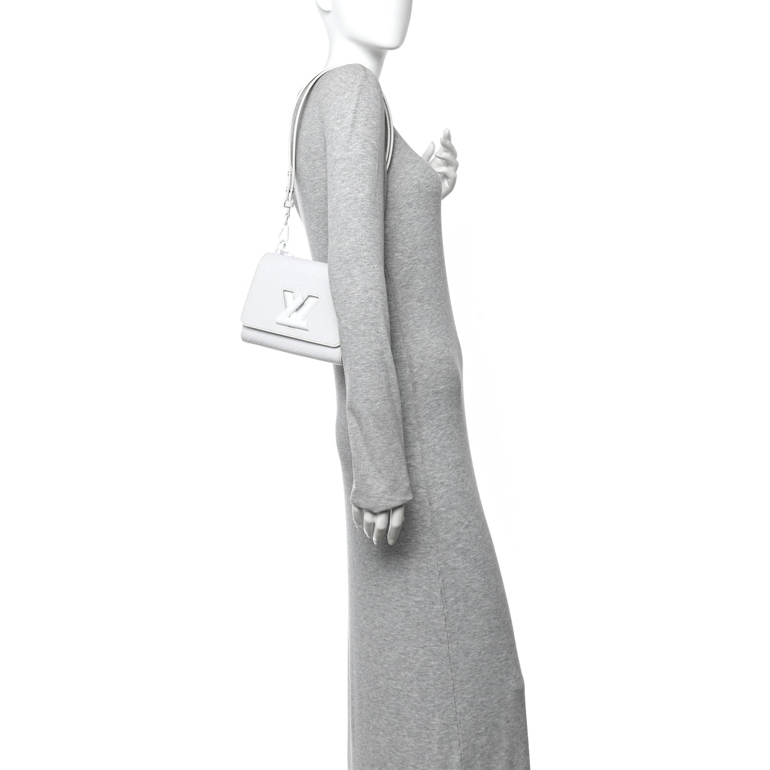 Louis Vuitton Epi Twist Shoulder Bag PM Matte White 2 of 10