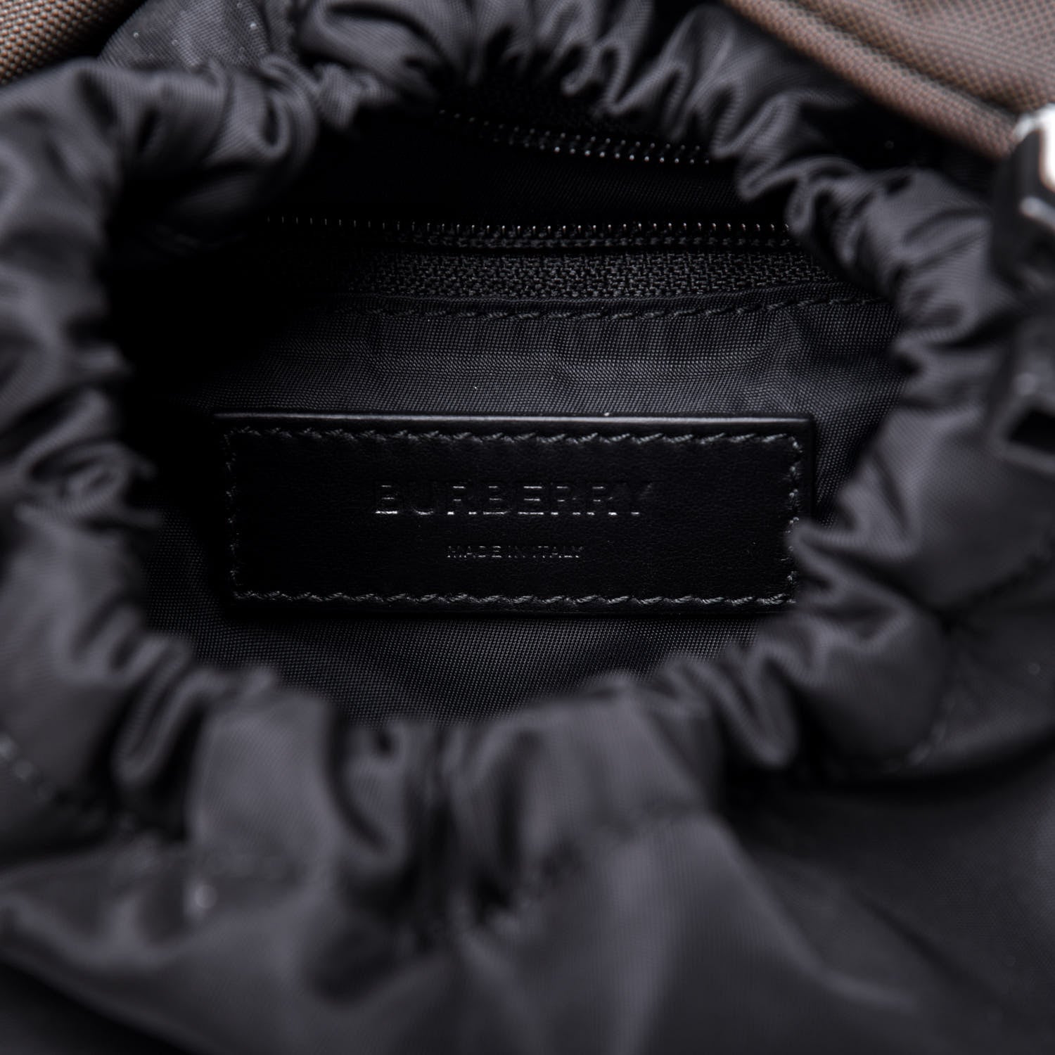 Burberry Nylon Medium Leo Sling Bag Black Yellow Grey 6 of 13