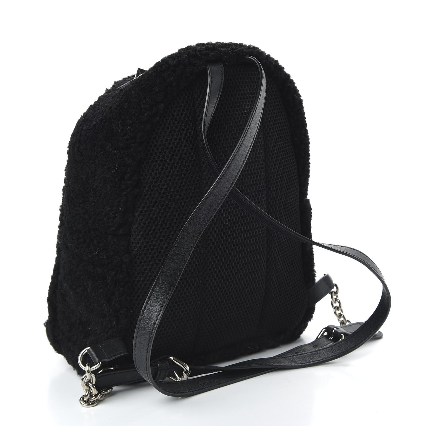 Shearling Monster Mini Bag Bug Backpack Black