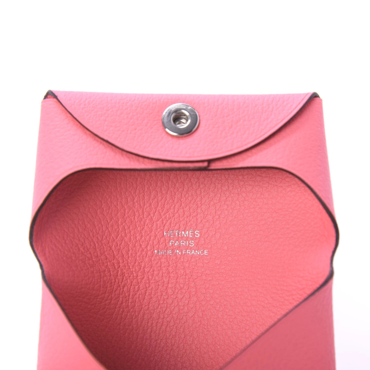 Hermes Evercolor Bastia Coin Purse Rose Azalee 5 of 10
