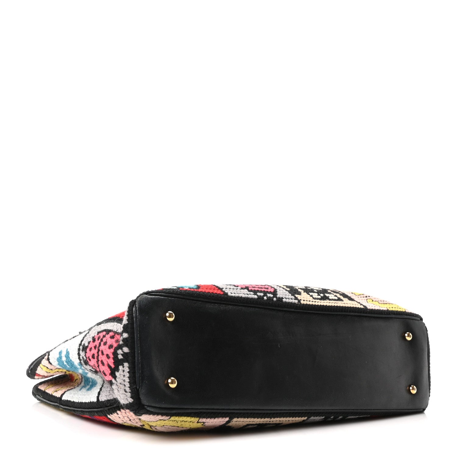 Chanel Needlepoint Precious Symbols Shoulder Bag Black 4 of 10