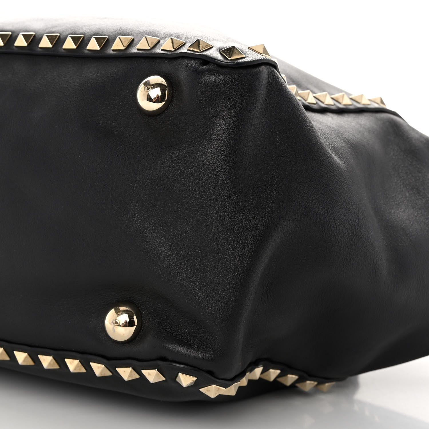 Valentino Garavani Vitello Medium Rockstud Tote Black 10 of 18