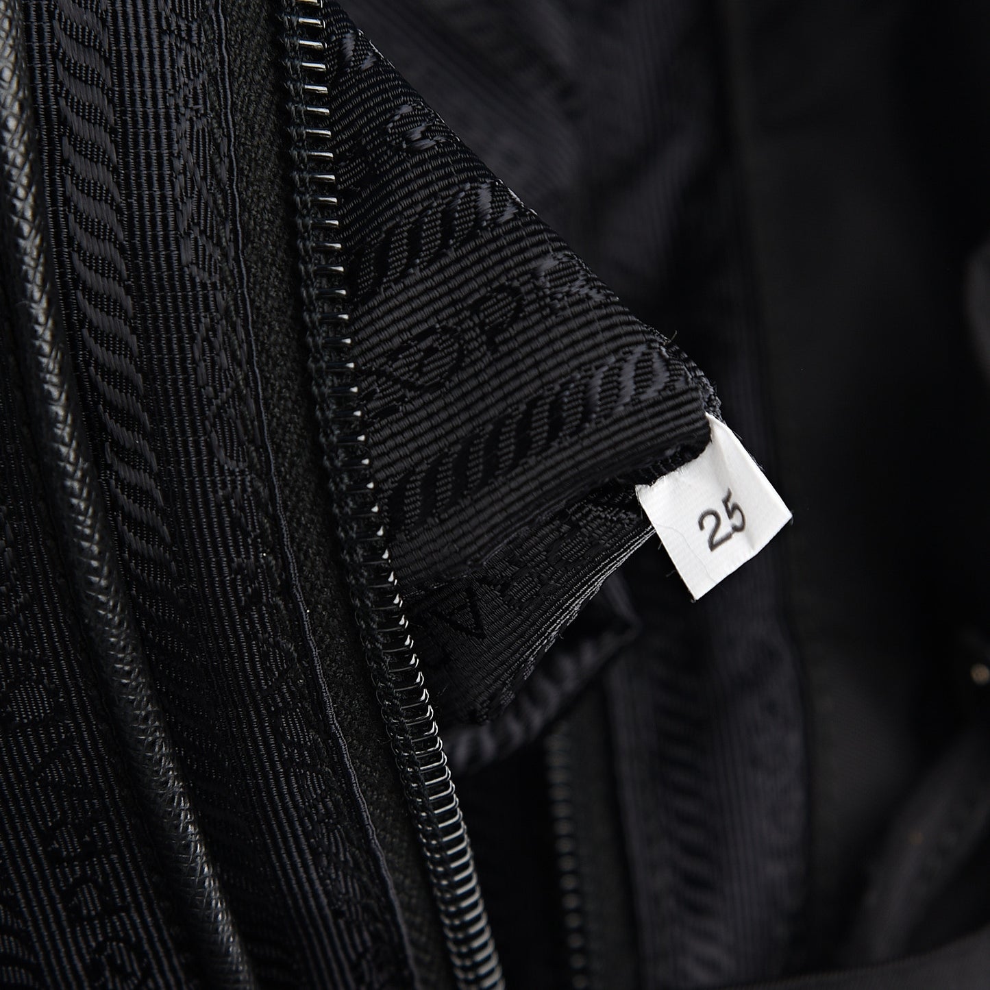 Nylon Vela Saffiano Backpack Black