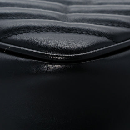 Saint Laurent Calfskin Matelasse Monogram Lou Camera Bag Black 12 of 13