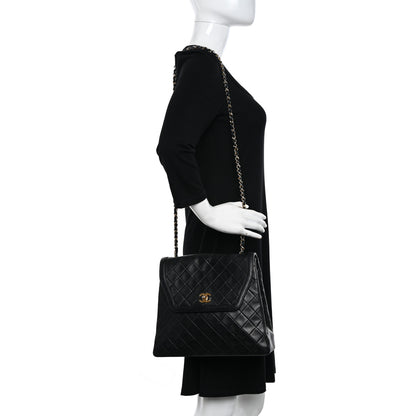 Chanel Lambskin Quilted Single Flap Black 2 of 12