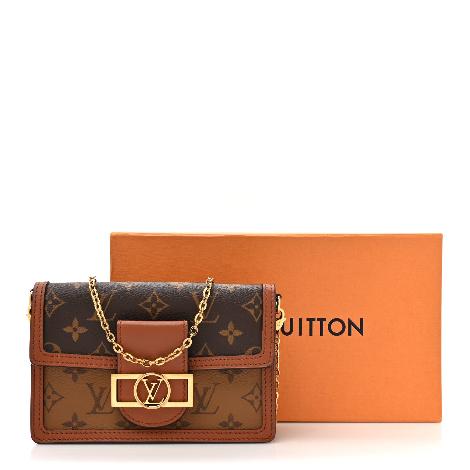 Louis Vuitton Reverse Monogram Dauphine Chain Wallet 14 of 14